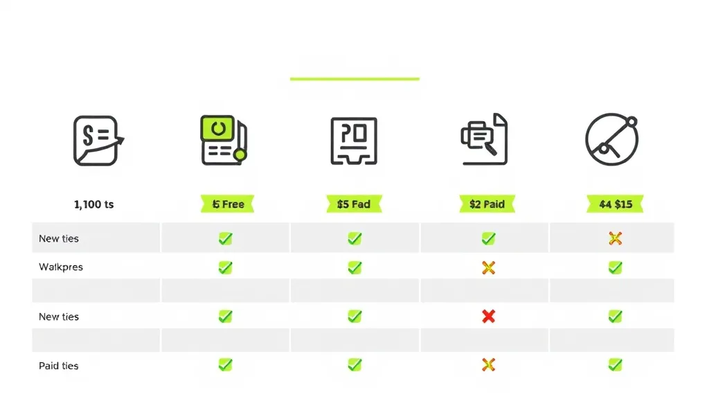 Infographic comparing free Instagram DM automation tools with feature checklist and pricing tiers from free to $15 per month