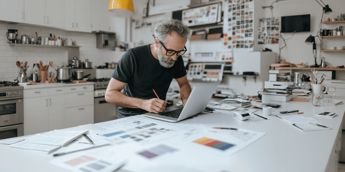 Focused Designer at Work