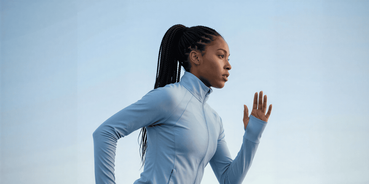 Focused Runner Outdoors