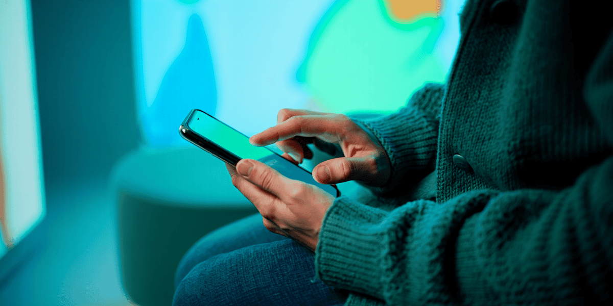 Person Using Smartphone