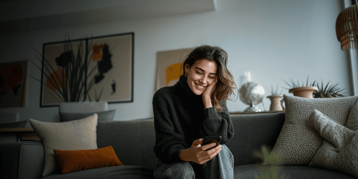 creator using instagram smartphone